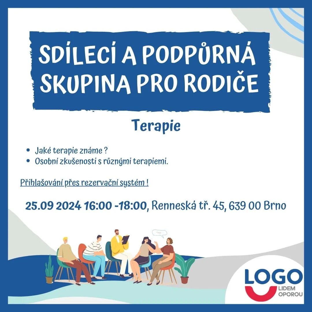 Sdílecí a podpůrna skupina pro rodiče 25. 9. 2024 - Terapie