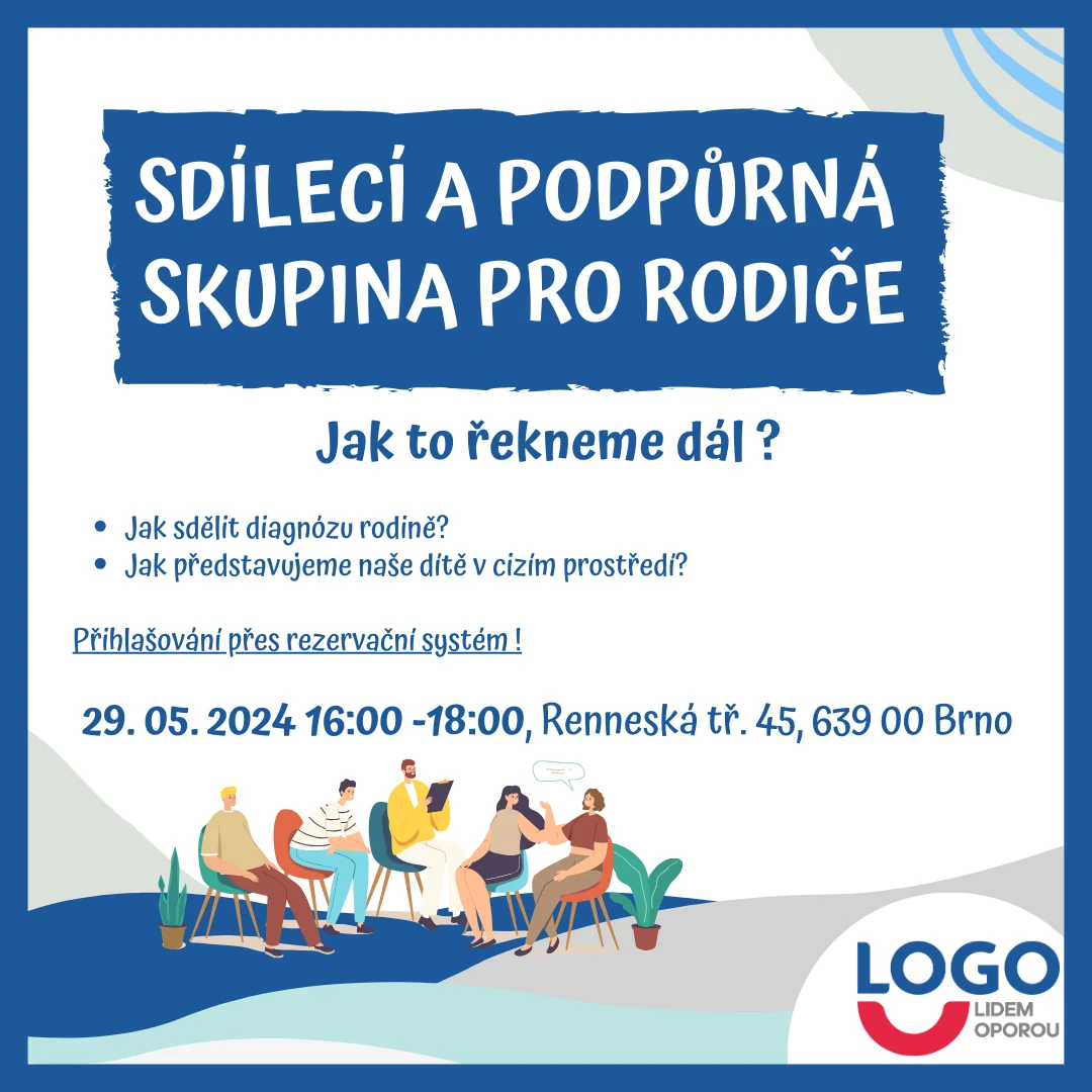 Sdílecí a podpůrna skupina pro rodiče 29.5.2024 - Jak to řekneme dál ?