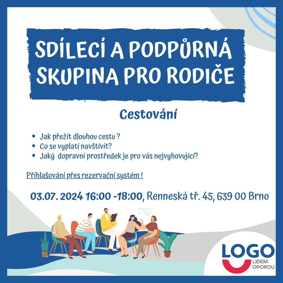 Sdílecí a podpůrna skupina pro rodiče 03.07.2024 - Cestování