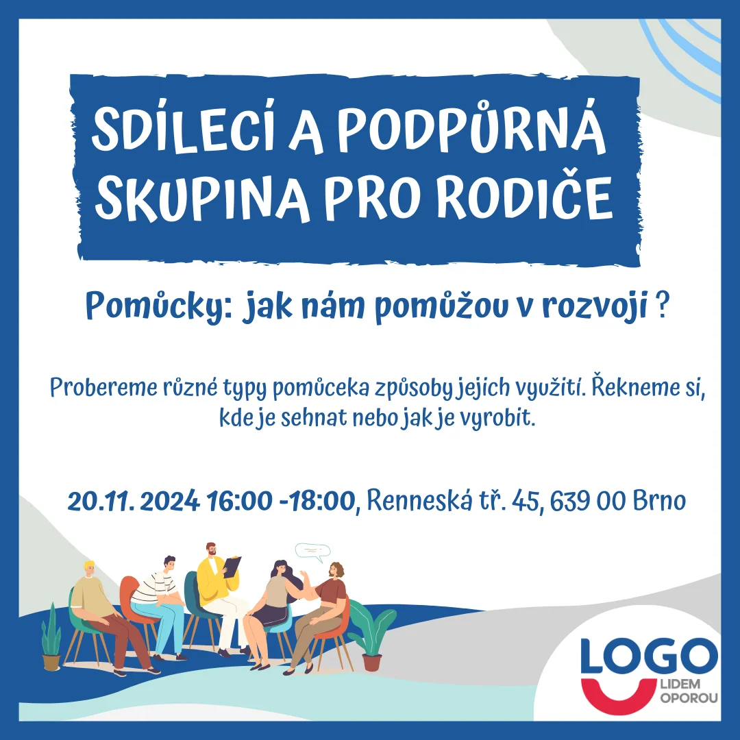 Sdílecí a podpůrna skupina pro rodiče 20.11.2024 - pomůcky: jak nám pomůžou v rozvoji