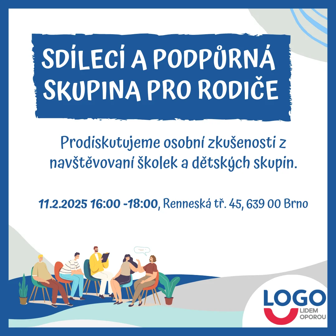Sdílecí a podpůrna skupina pro rodiče 11.2.2025-školky a školy